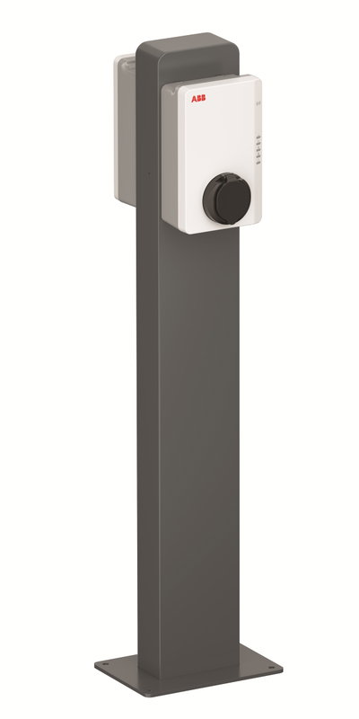 TAC pedestal back-to-back Free-standing metal pedestal for 2 Terra AC chargers