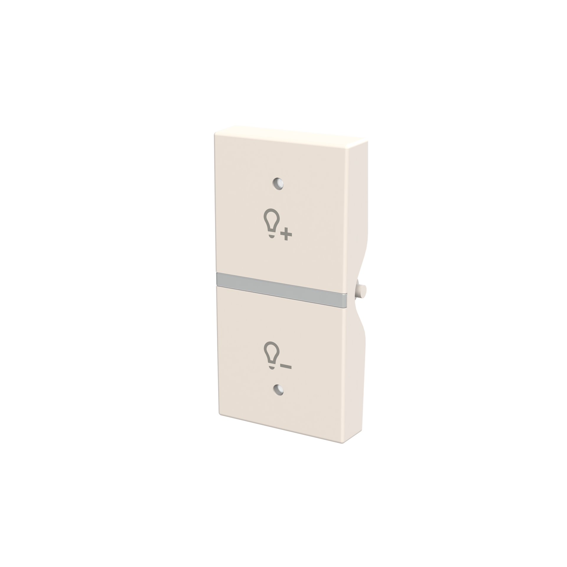 Tasto Symbol "light" for Dimmer Two-part rocker Bianco - Zenit – Immagine 3 di 3