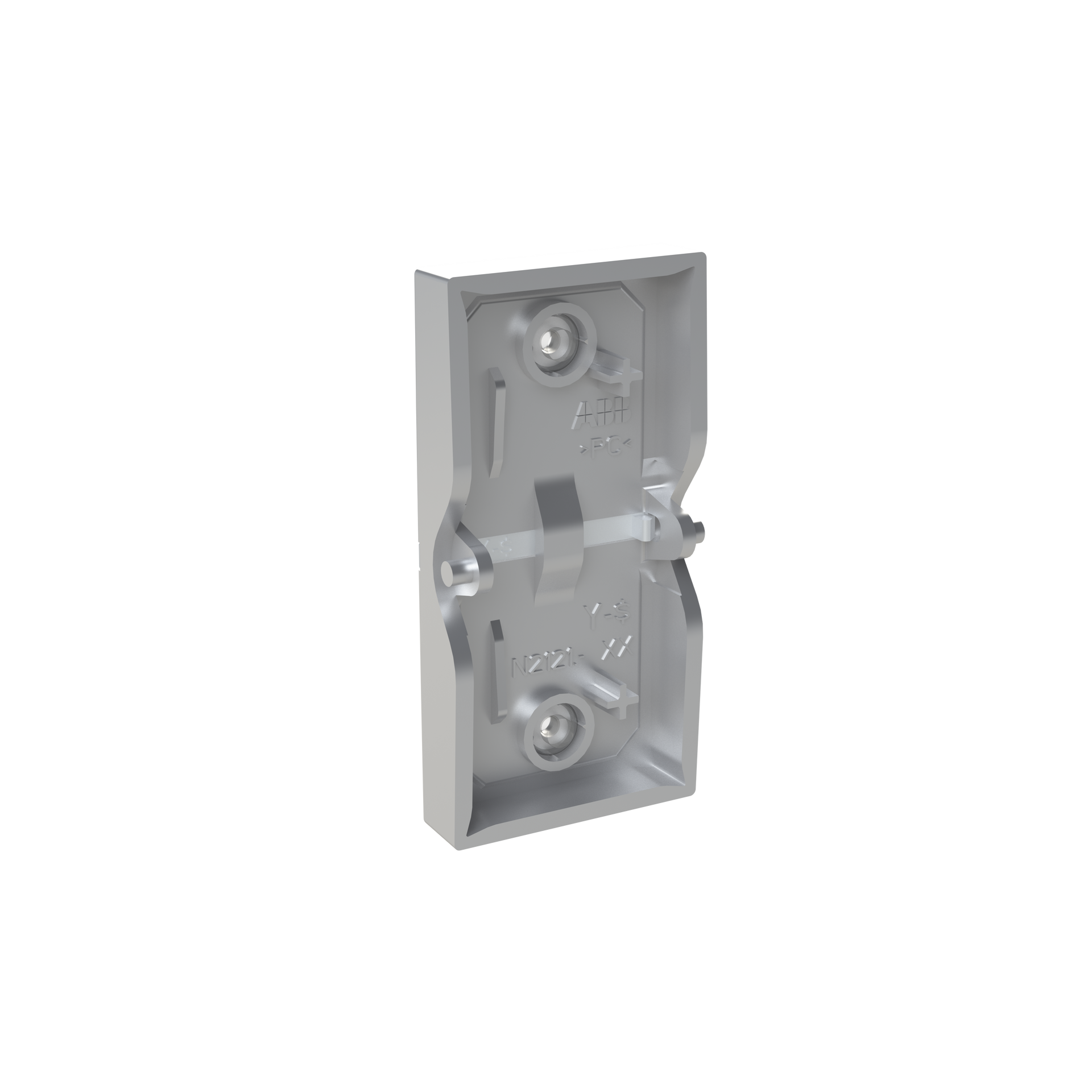 Tasto Symbol "light" for Dimmer Two-part rocker Argento - Zenit – Immagine 2 di 3