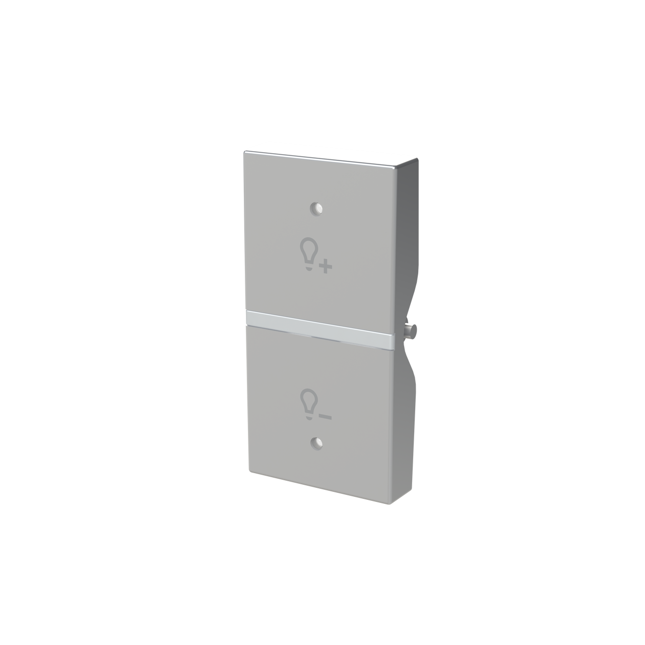 Tasto Symbol "light" for Dimmer Two-part rocker Argento - Zenit – Immagine 3 di 3
