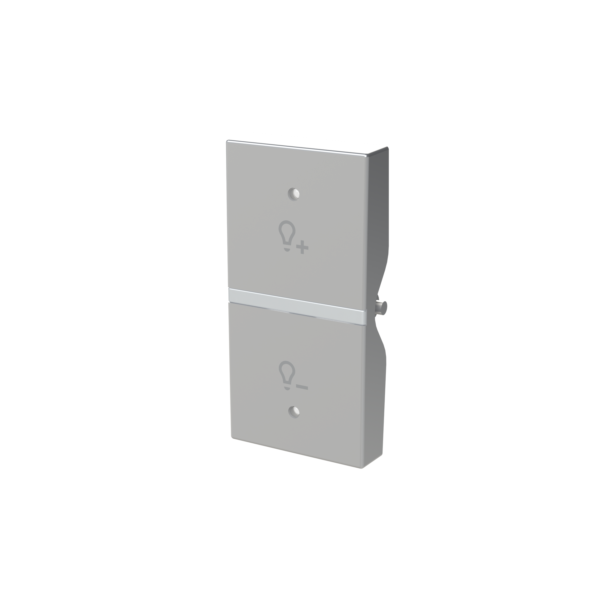 Tasto Symbol "light" for Dimmer Two-part rocker Argento - Zenit – Immagine 3 di 3