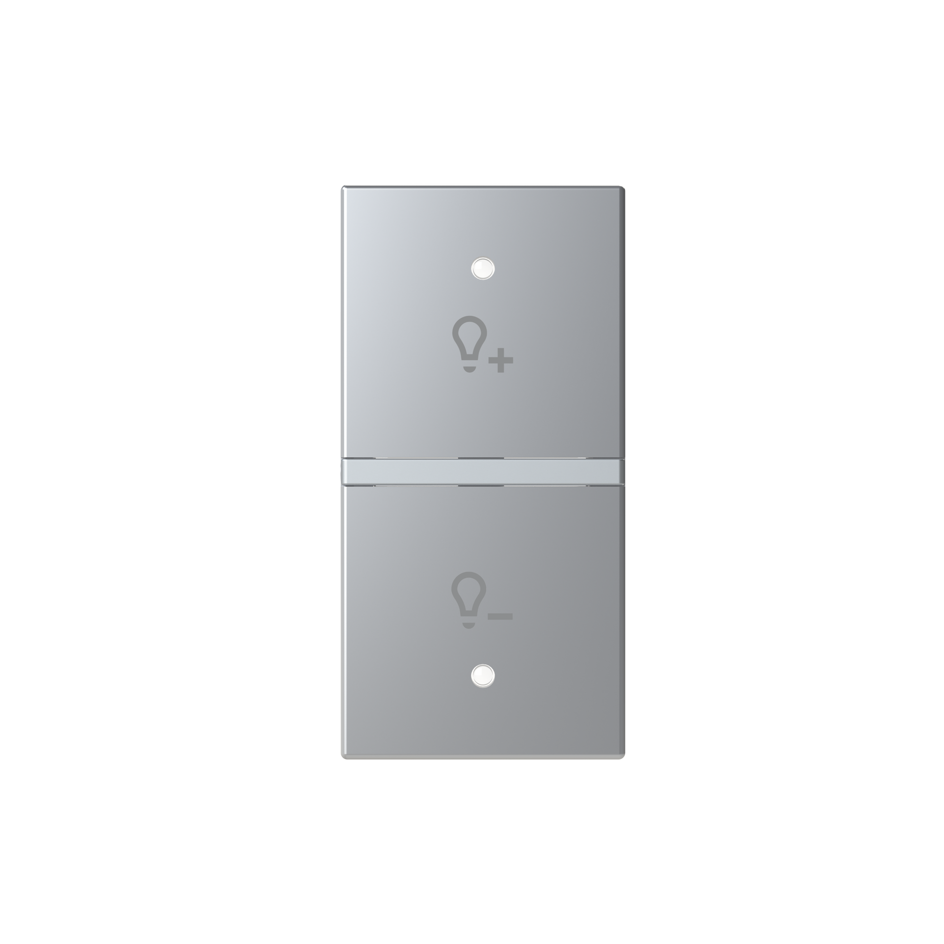 Tasto Symbol "light" for Dimmer Two-part rocker Argento - Zenit