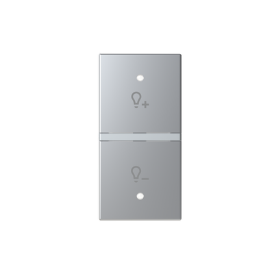 Tasto Symbol "light" for Dimmer Two-part rocker Argento - Zenit