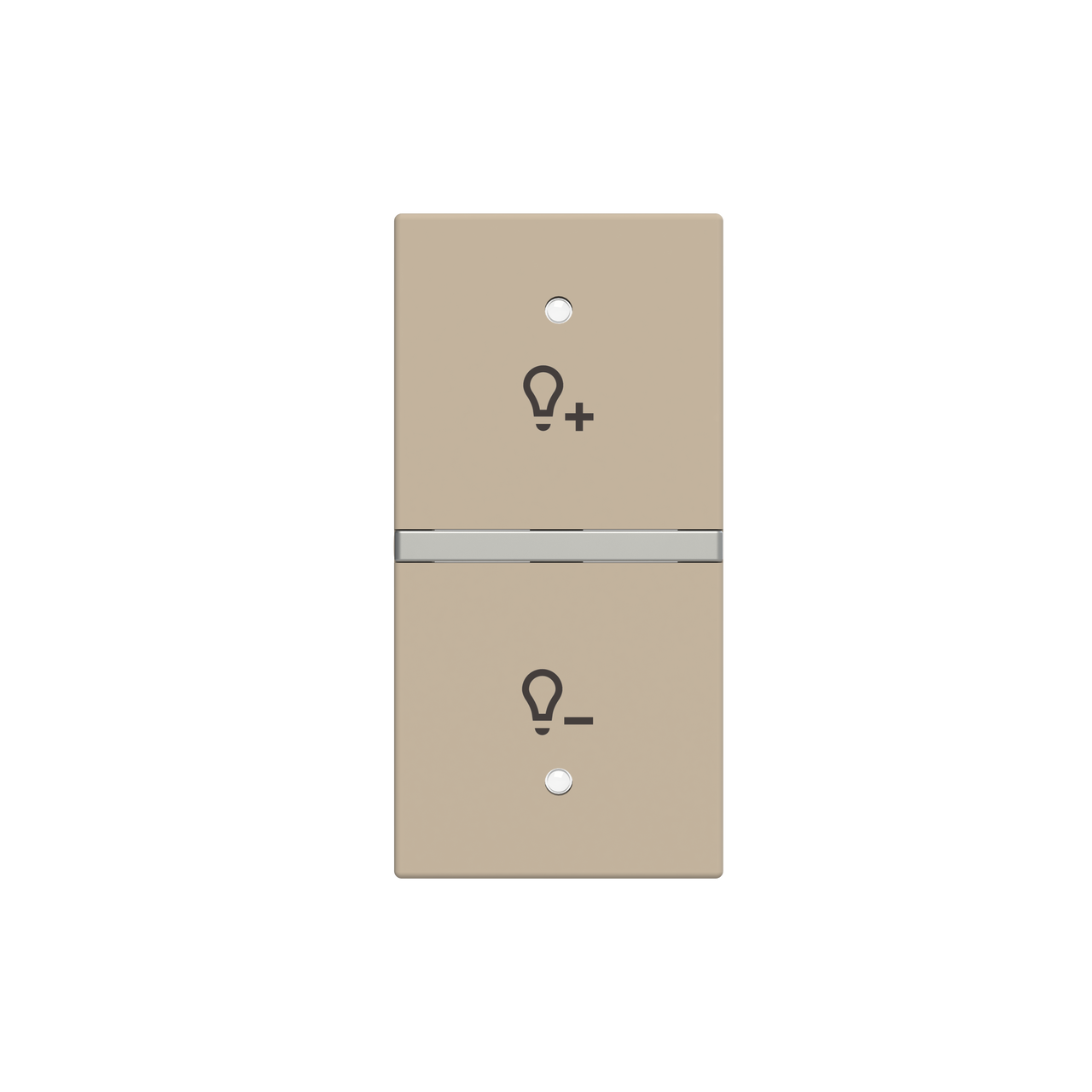 Tasto Symbol "light" for Dimmer Two-part rocker Champagne - Zenit – Immagine 3 di 3