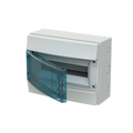 Parete IP65  MISTRAL65, Surface mounting, 12 modules, 1 row(s), IP65,  Door: Single, Plastic, Transparent, Dimensions: 250 mm x 320 mm x 155 mm
