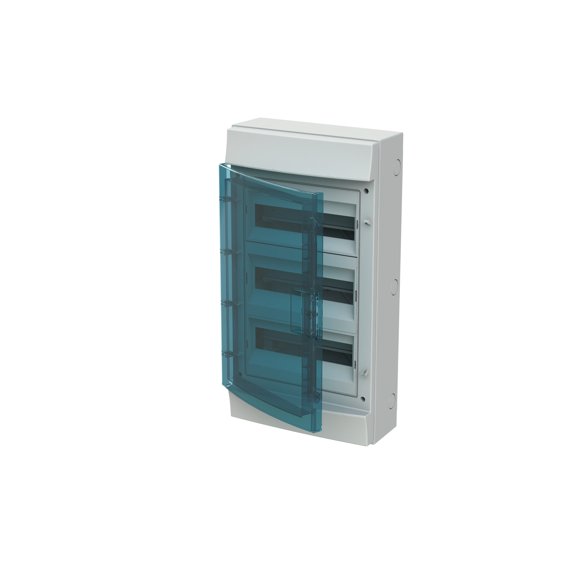 Parete IP65  MISTRAL65, Surface mounting, 36 modules, 3 row(s), IP65,  Door: Single, Plastic, Transparent, Dimensions: 600 mm x 320 mm x 155 mm – Immagine 3 di 3