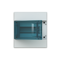 Parete IP65  MISTRAL65, Surface mounting, 8 modules, 1 row(s), IP65,  Door: Single, Plastic, Transparent, Dimensions: 250 mm x 232 mm x 155 mm