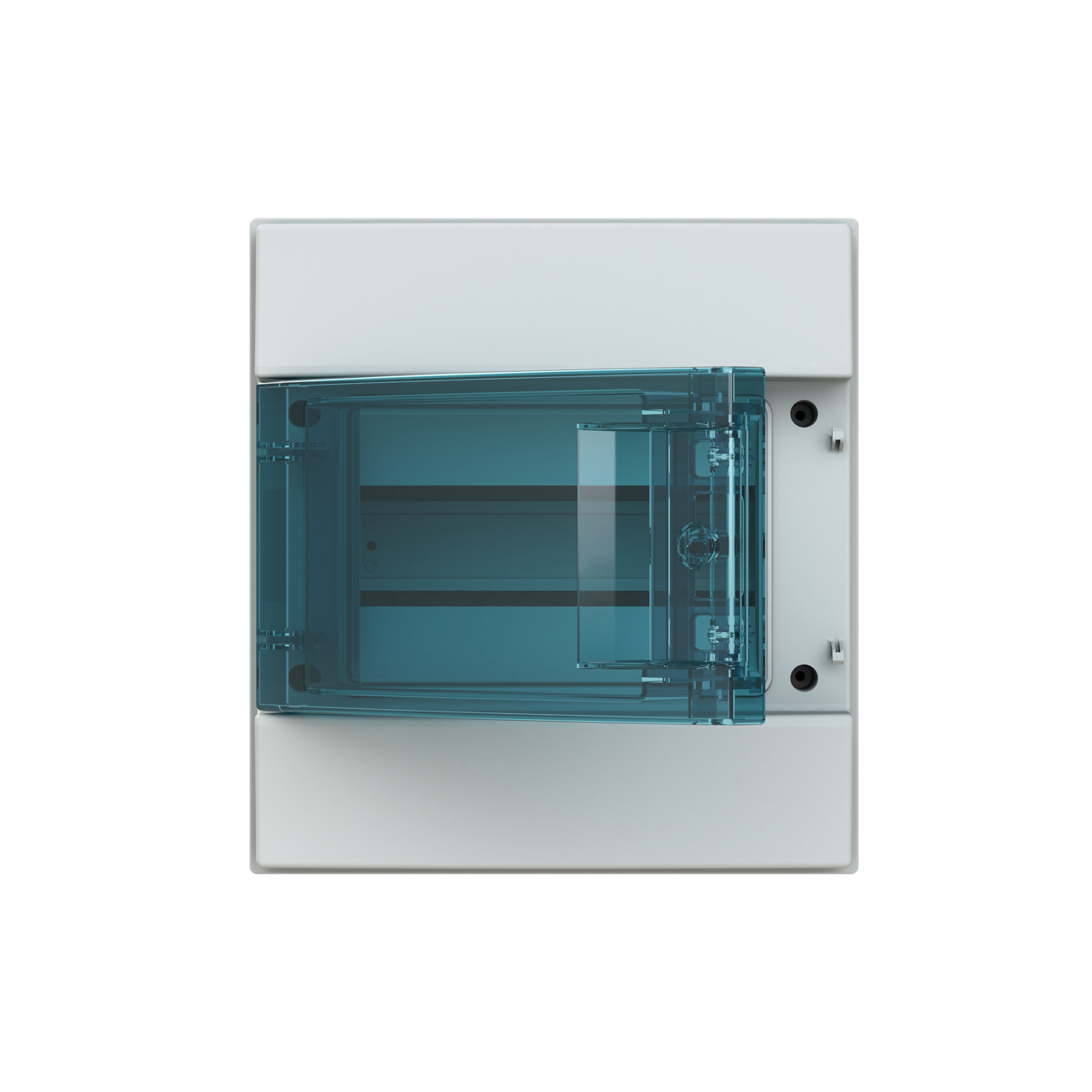 Parete IP65  MISTRAL65, Surface mounting, 8 modules, 1 row(s), IP65,  Door: Single, Plastic, Transparent, Dimensions: 250 mm x 232 mm x 155 mm