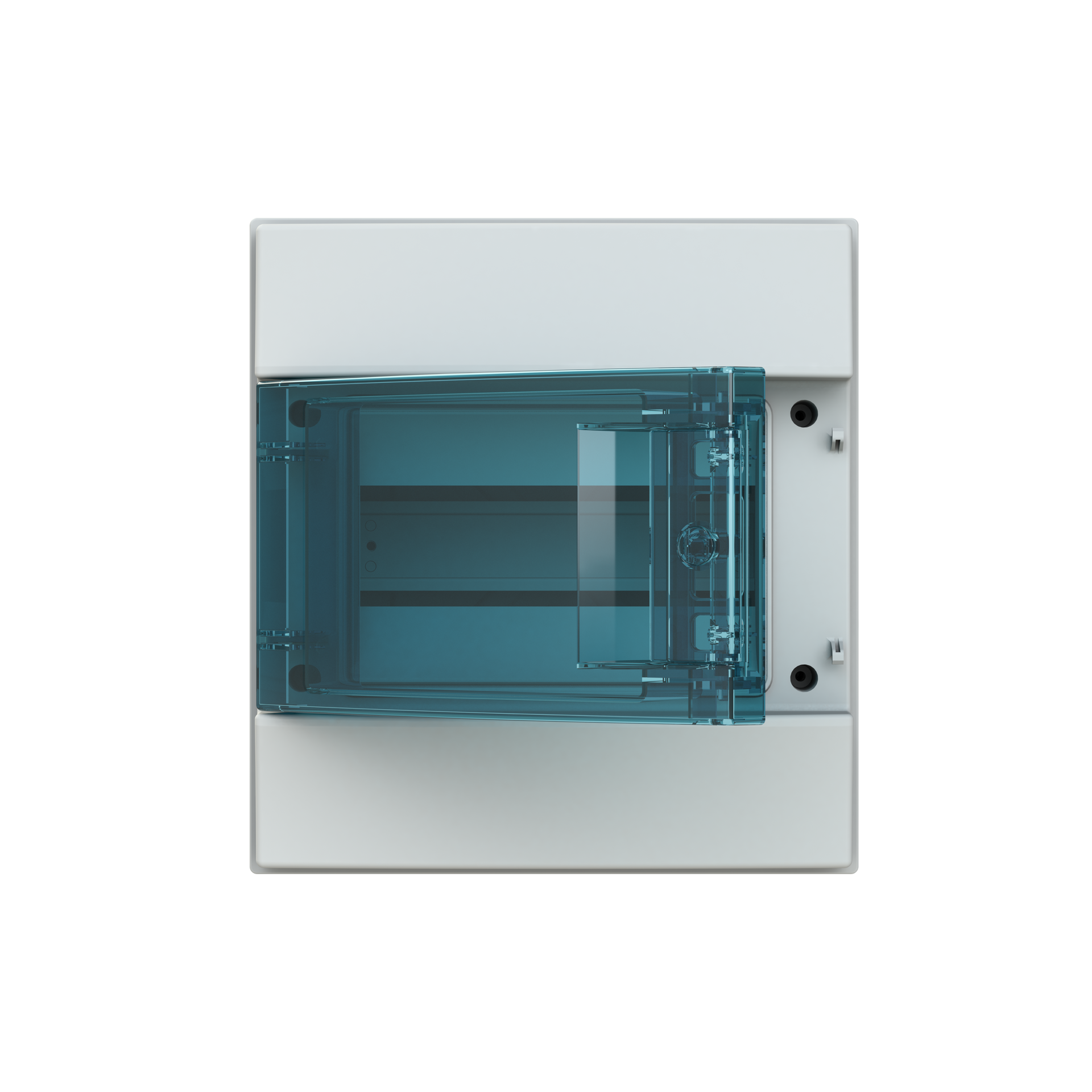 Parete IP65  MISTRAL65, Surface mounting, 8 modules, 1 row(s), IP65,  Door: Single, Plastic, Transparent, Dimensions: 250 mm x 232 mm x 155 mm