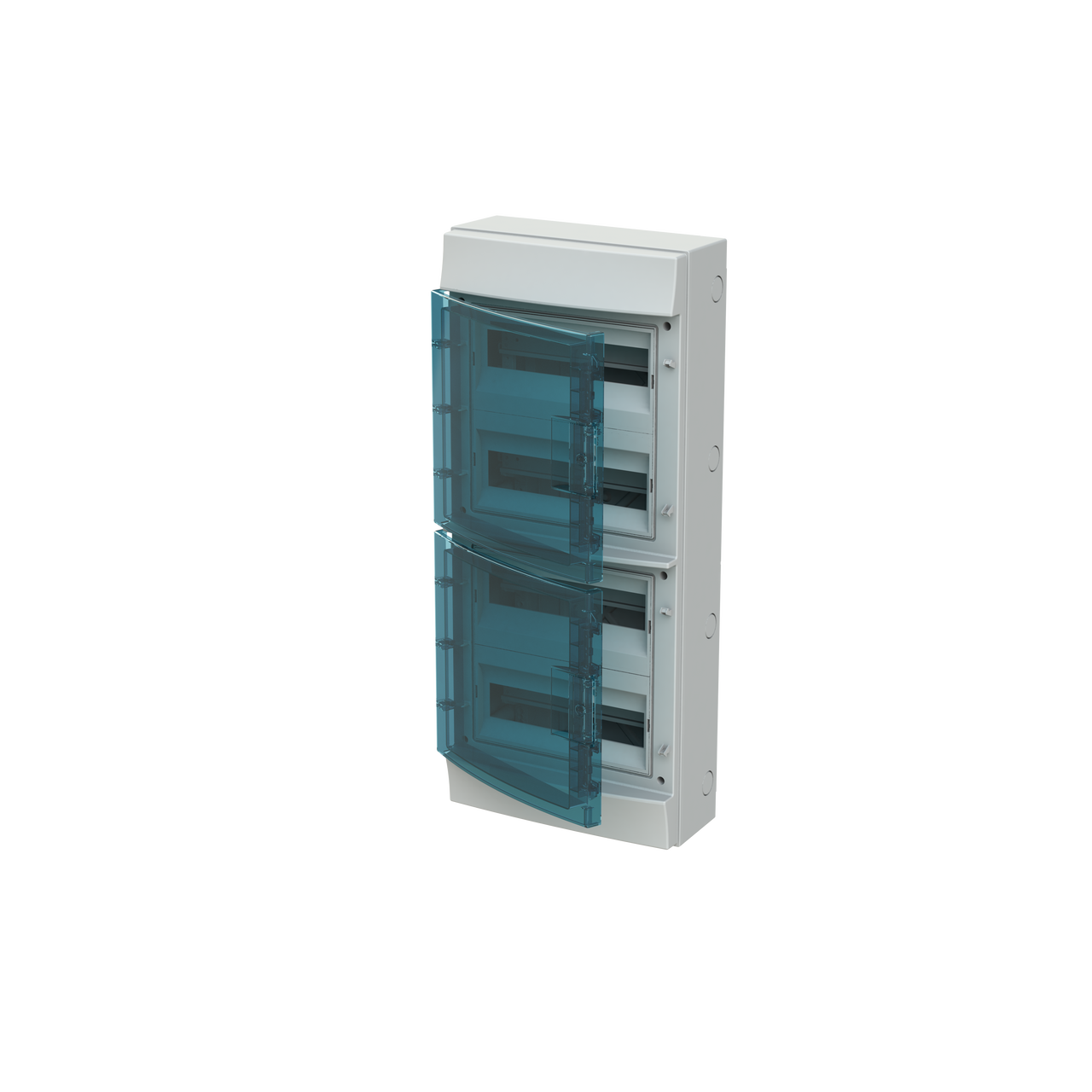 Parete IP65  MISTRAL65, Surface mounting, 48 modules, 4 row(s), IP65,  Door: Single, Plastic, Transparent, Dimensions: 735 mm x 320 mm x 155 mm