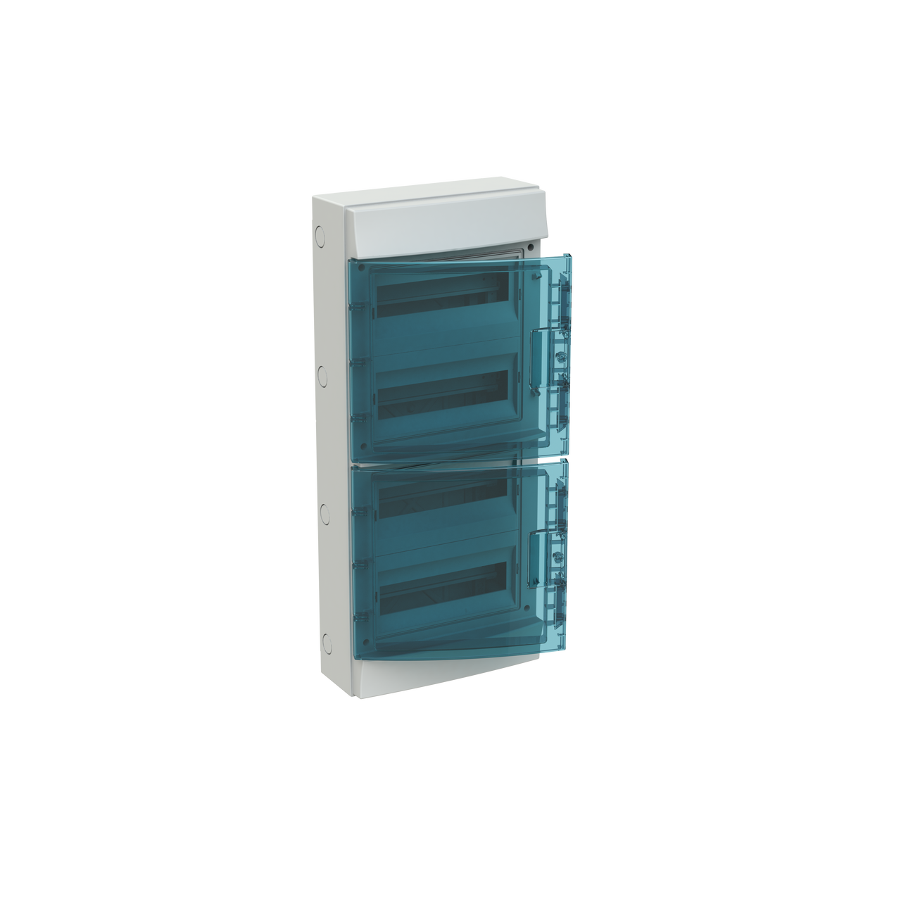 Parete IP65  MISTRAL65, Surface mounting, 48 modules, 4 row(s), IP65,  Door: Single, Plastic, Transparent, Dimensions: 735 mm x 320 mm x 155 mm – Immagine 3 di 3