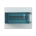 Parete IP65  MISTRAL65, Surface mounting, 12 modules, 1 row(s), IP65,  Door: Single, Plastic, Transparent, Dimensions: 250 mm x 320 mm x 155 mm