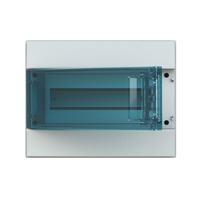Parete IP65  MISTRAL65, Surface mounting, 12 modules, 1 row(s), IP65,  Door: Single, Plastic, Transparent, Dimensions: 250 mm x 320 mm x 155 mm