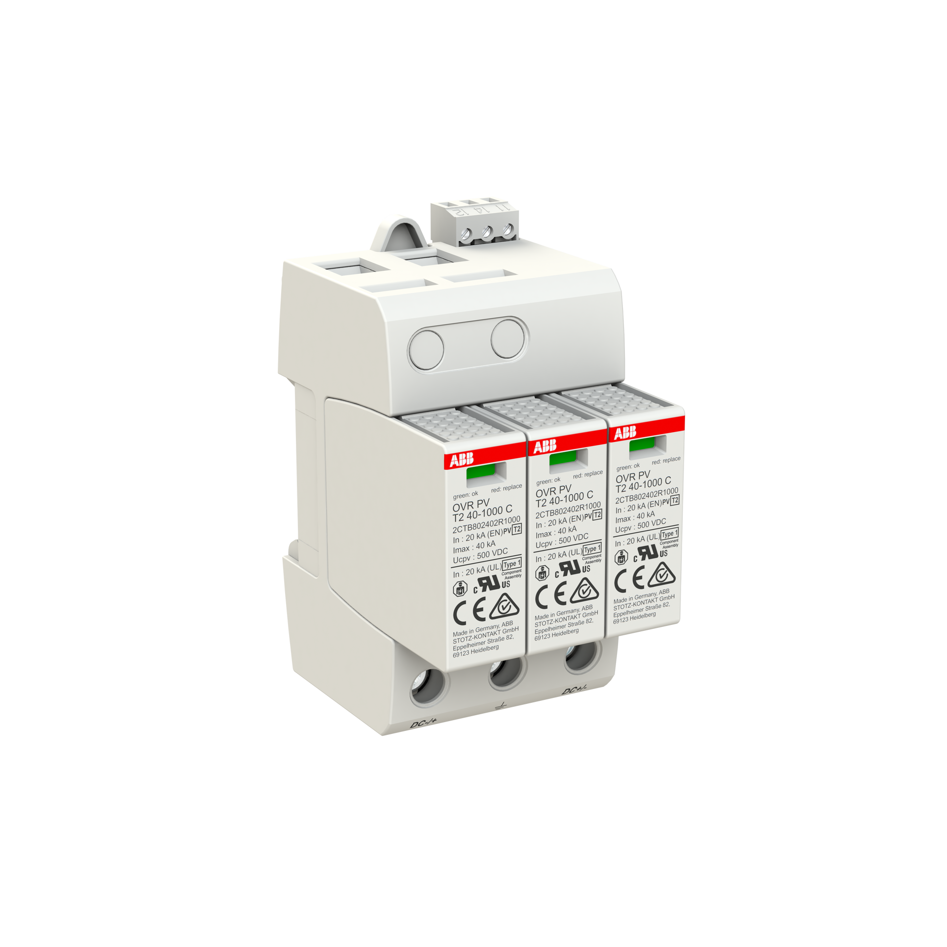 OVR PV T2 40-1000 P TS Surge Protective Device – Immagine 2 di 3