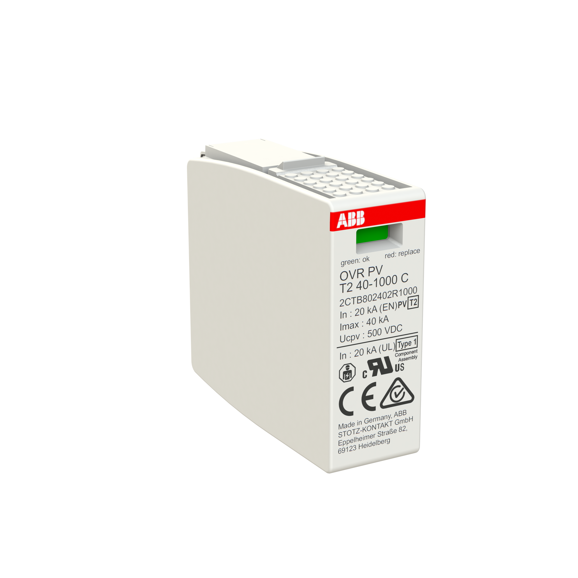 OVR PV T2 40-1000 C Surge Protective Device – Immagine 2 di 3