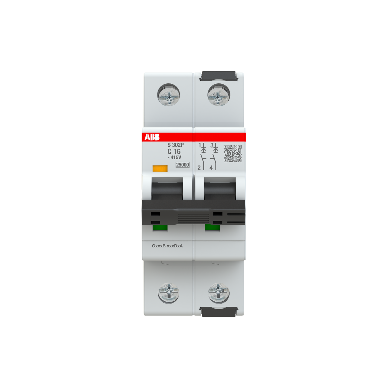 Miniature Circuit Breaker - S300P - 2P - 16 A - C - (AC) 25 kA – Immagine 2 di 3