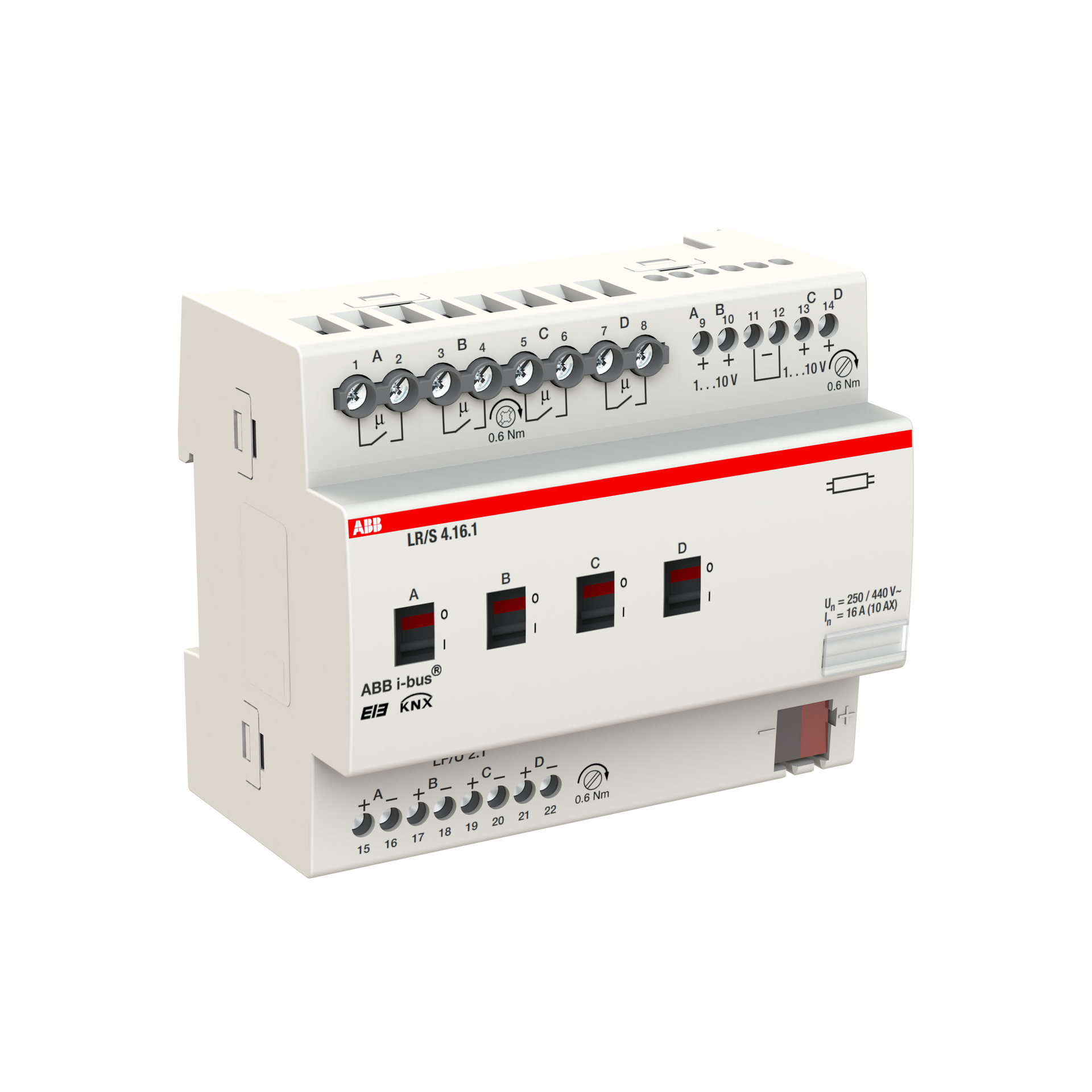 LR/S4.16.1 Regolatore luminosità, 4 canali, 1-10 V, MDRC – Immagine 2 di 3