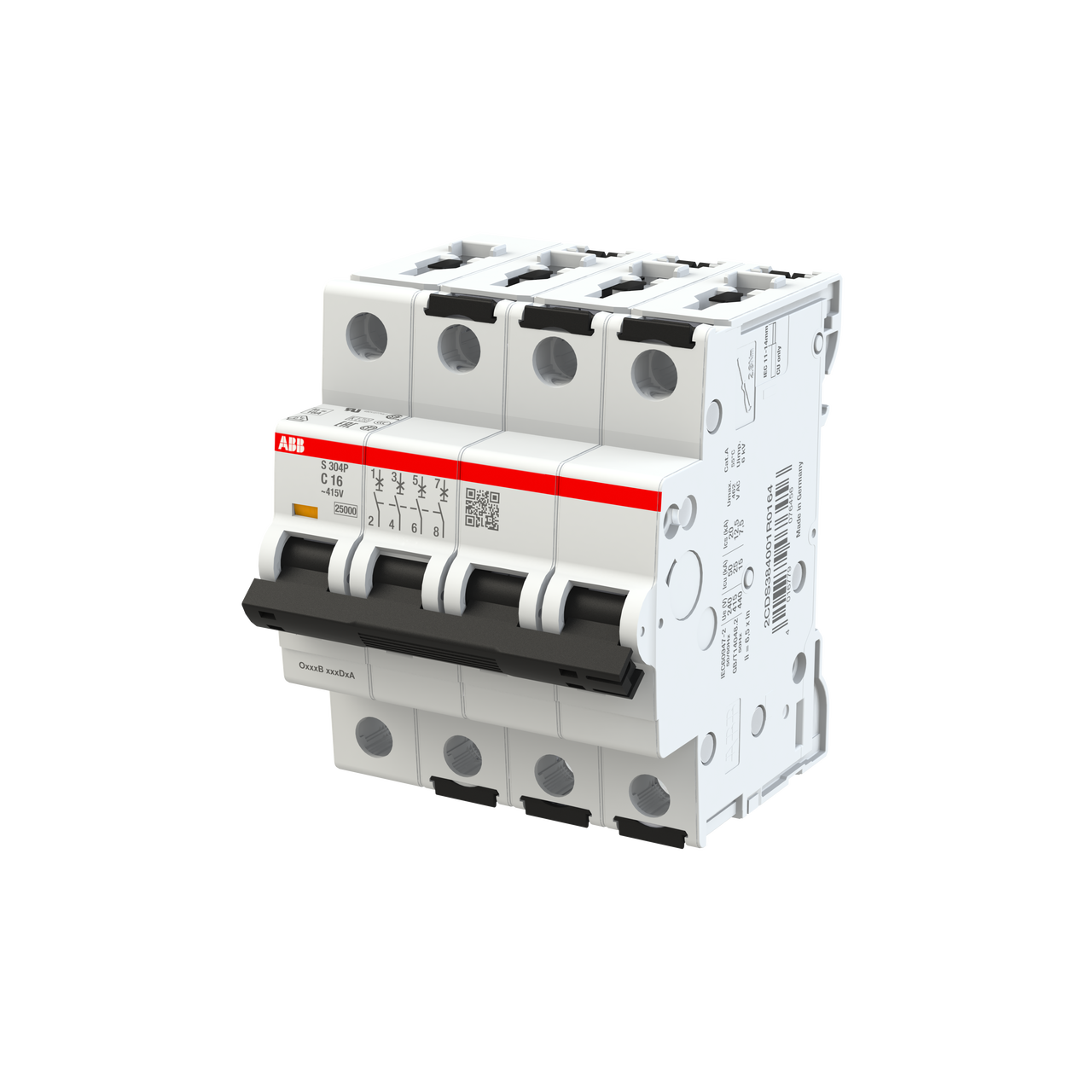 Miniature Circuit Breaker - S300P - 4P - 16 A - C - (AC) 25 kA – Immagine 3 di 3