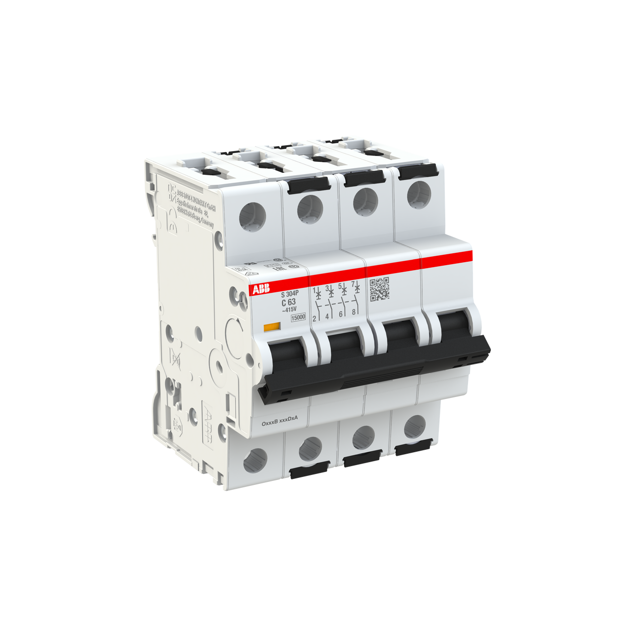 Miniature Circuit Breaker - S300P - 4P - 63 A - C - (AC) 15 kA – Immagine 2 di 3