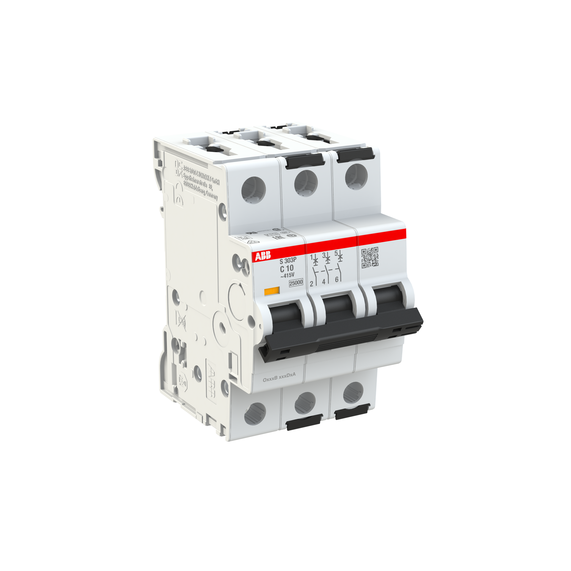 Miniature Circuit Breaker - S300P - 3P - 10 A - C - (AC) 25 kA – Immagine 3 di 3