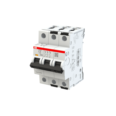 Miniature Circuit Breaker - S300P - 3P - 10 A - C - (AC) 25 kA