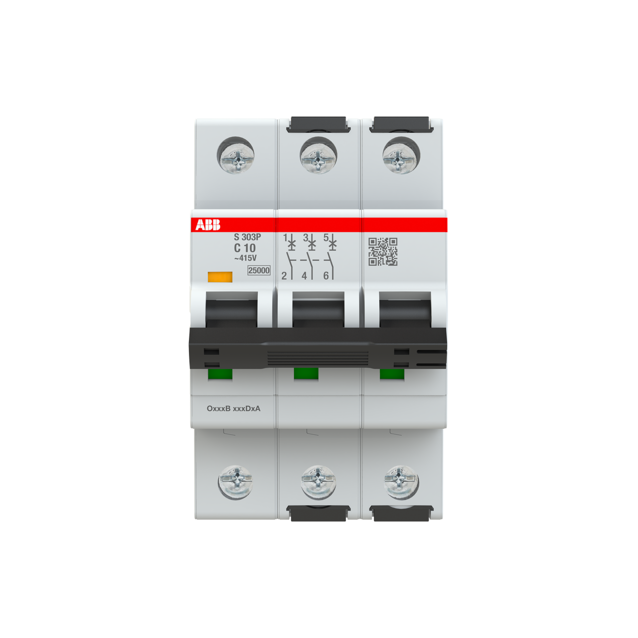 Miniature Circuit Breaker - S300P - 3P - 10 A - C - (AC) 25 kA – Immagine 2 di 3