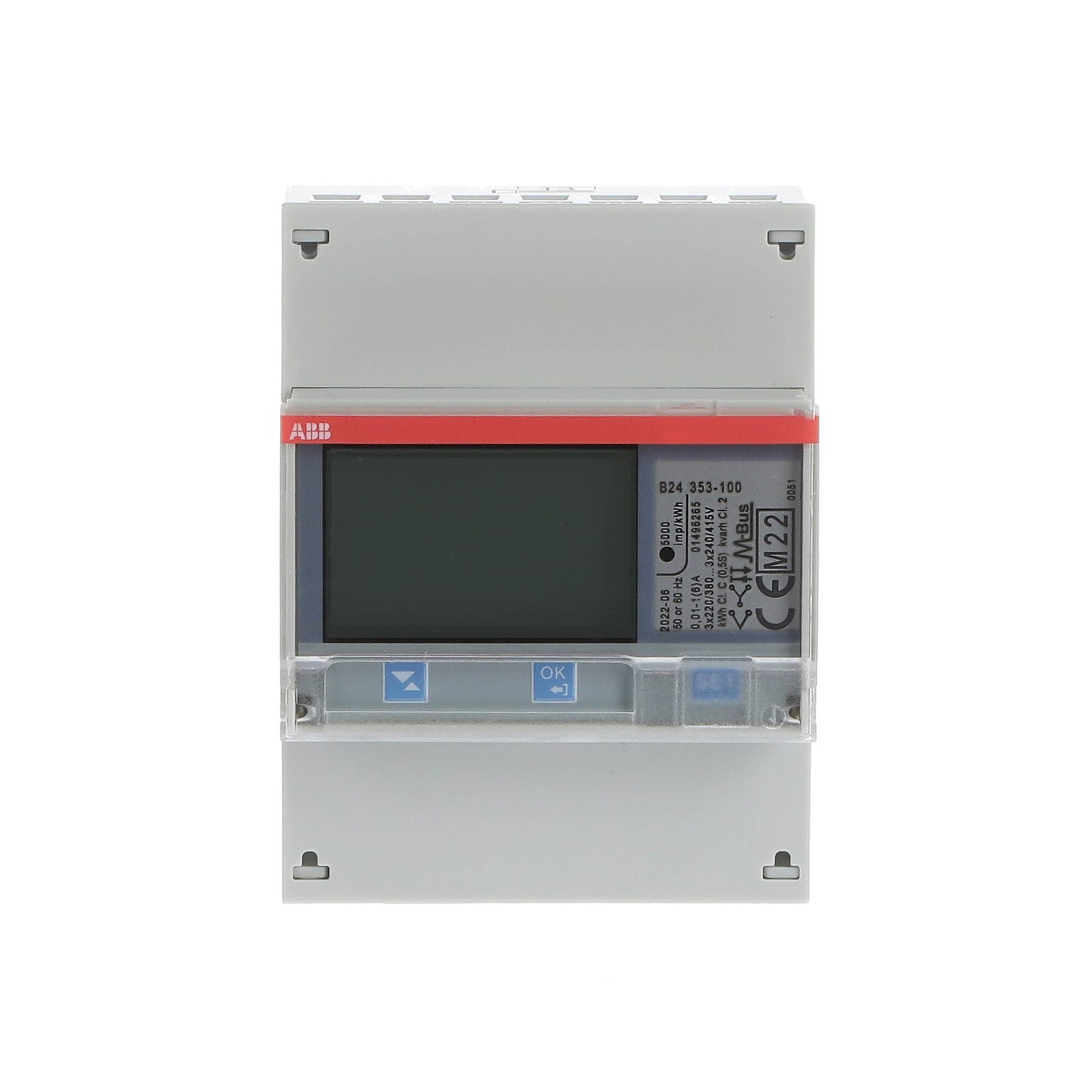B24 353-100 'Silver', M-Bus, 3-phase, 1 A