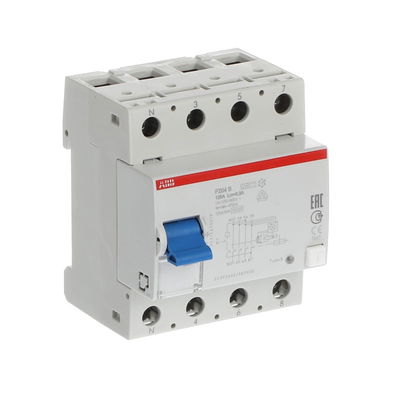 F204 B-125/0,3 F200 - 4P - 300 mA - 125 A - Type B