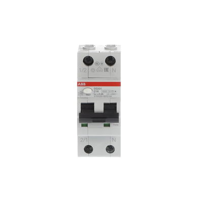 Interruttori magnetotermici differenziali DS201 DS201 - 1P+N - 300 mA - 16 A - C - Type A