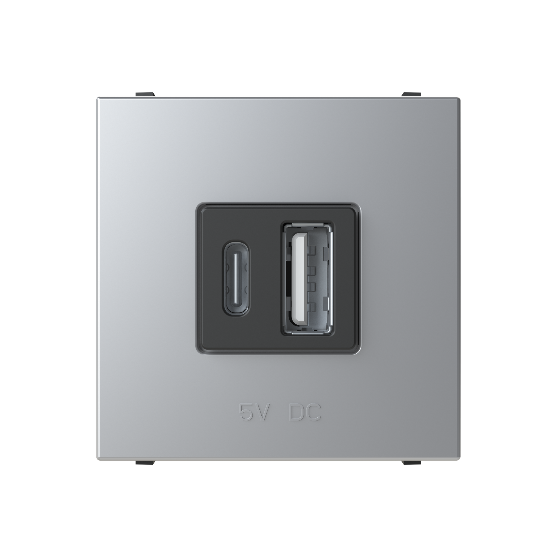 Caricatore USB Breakout cable with USB A/C Argento - Zenit