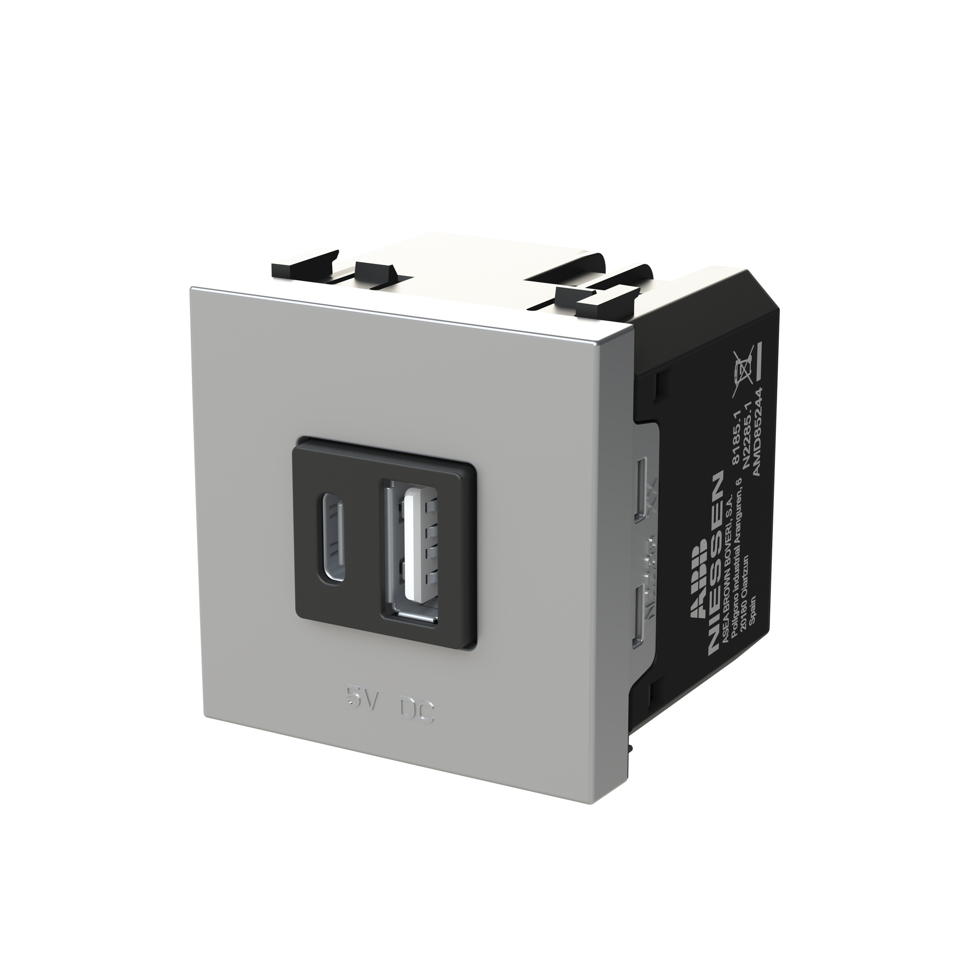 Caricatore USB Breakout cable with USB A/C Argento - Zenit – Immagine 3 di 3