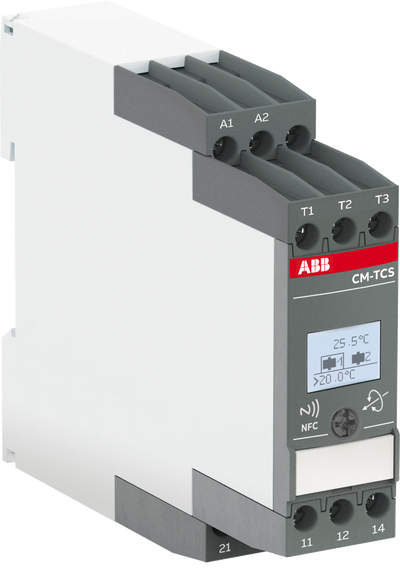 CM-TCS.011S Temp. monitoring relays LCD+NFC, -200..+850°C, 24-240VAC/DC