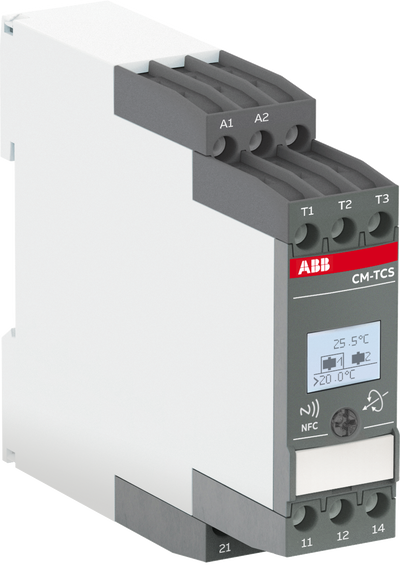 CM-TCS.011P Temp. monitoring relays LCD+NFC, -200..+850°C, 24-240VAC/DC