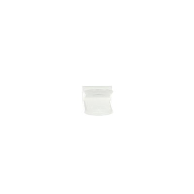CABLE CLAMP WHT PLAIN EDGE .13 DIA