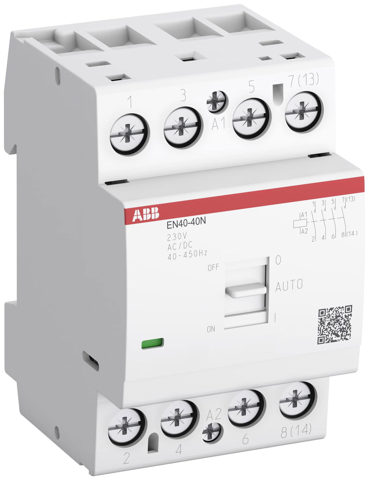 EN40-40N-01 Contattori Modulari (NO) 40 A - 4 NO - 0 NC - 24 V - Circuito di Controllo 400 Hz