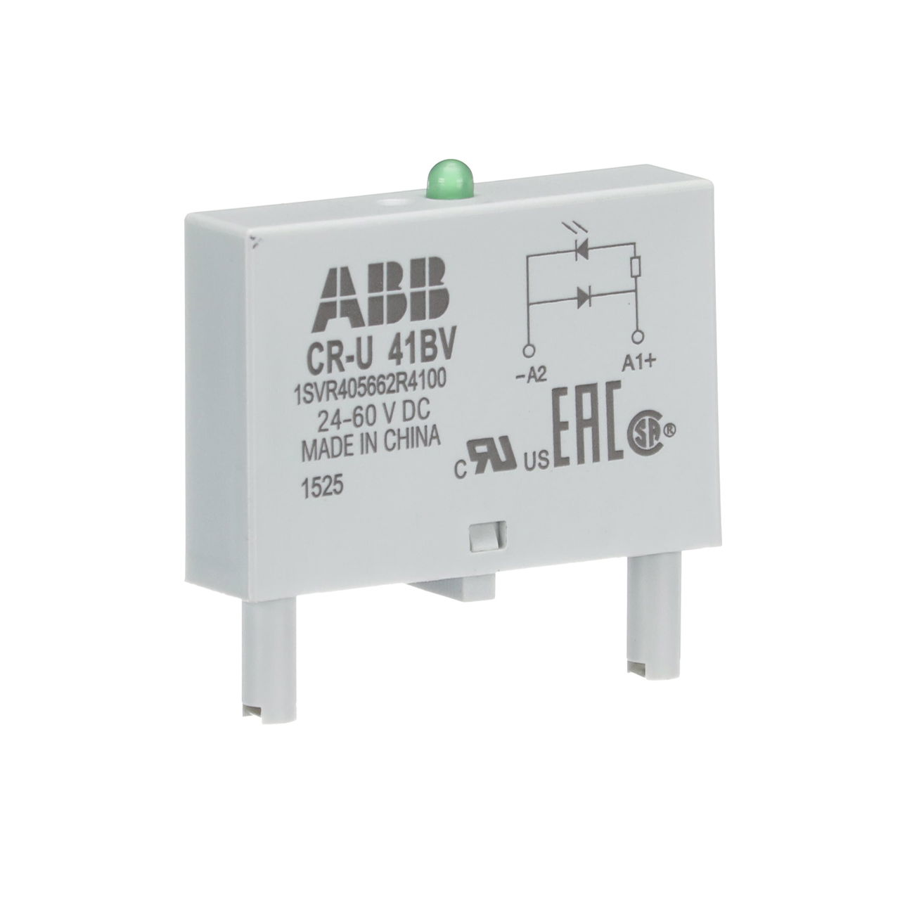 CR-U42BV DIODO +  LED VERDE 24..60 VCC