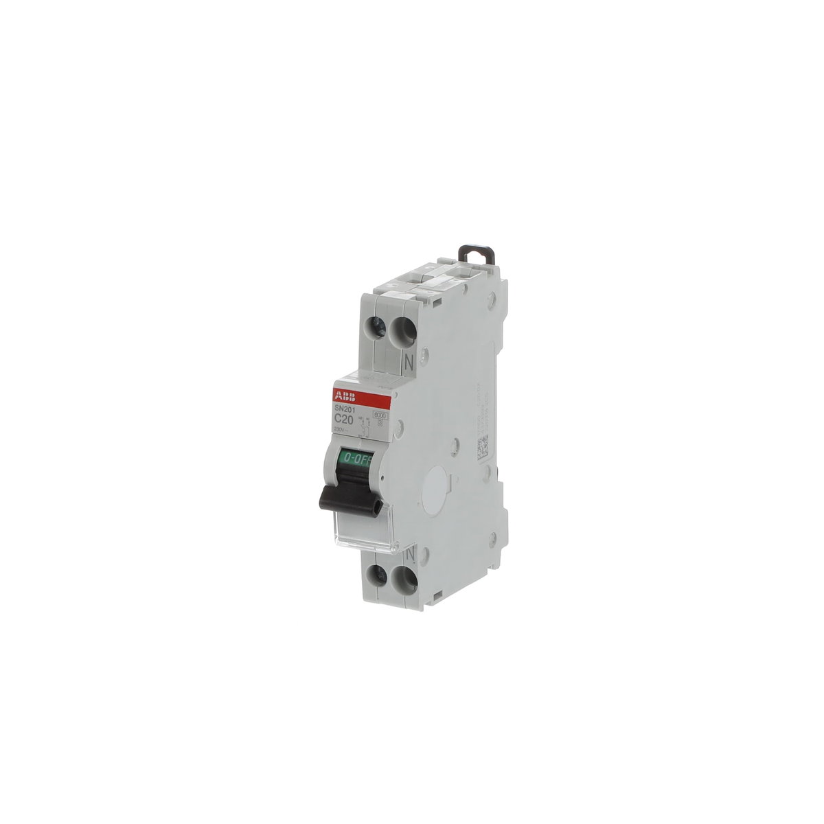 SN201  - C20 -  6kA Curva C 20A - SN201 - 1P+N - 20 A - C - (230 V) 6 kA – Immagine 3 di 3