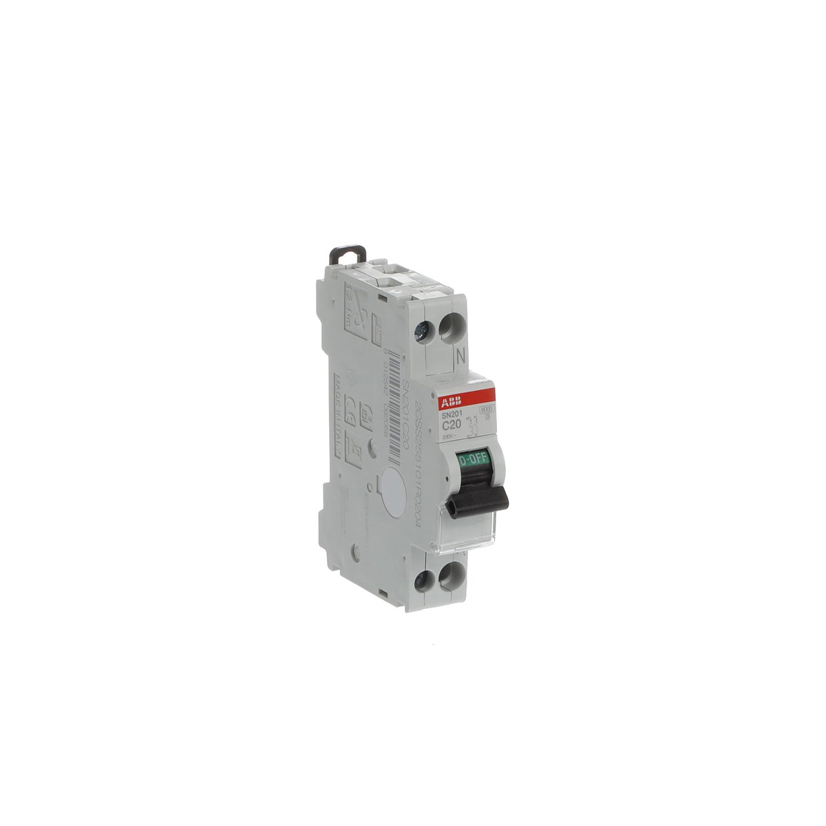 SN201  - C20 -  6kA Curva C 20A - SN201 - 1P+N - 20 A - C - (230 V) 6 kA