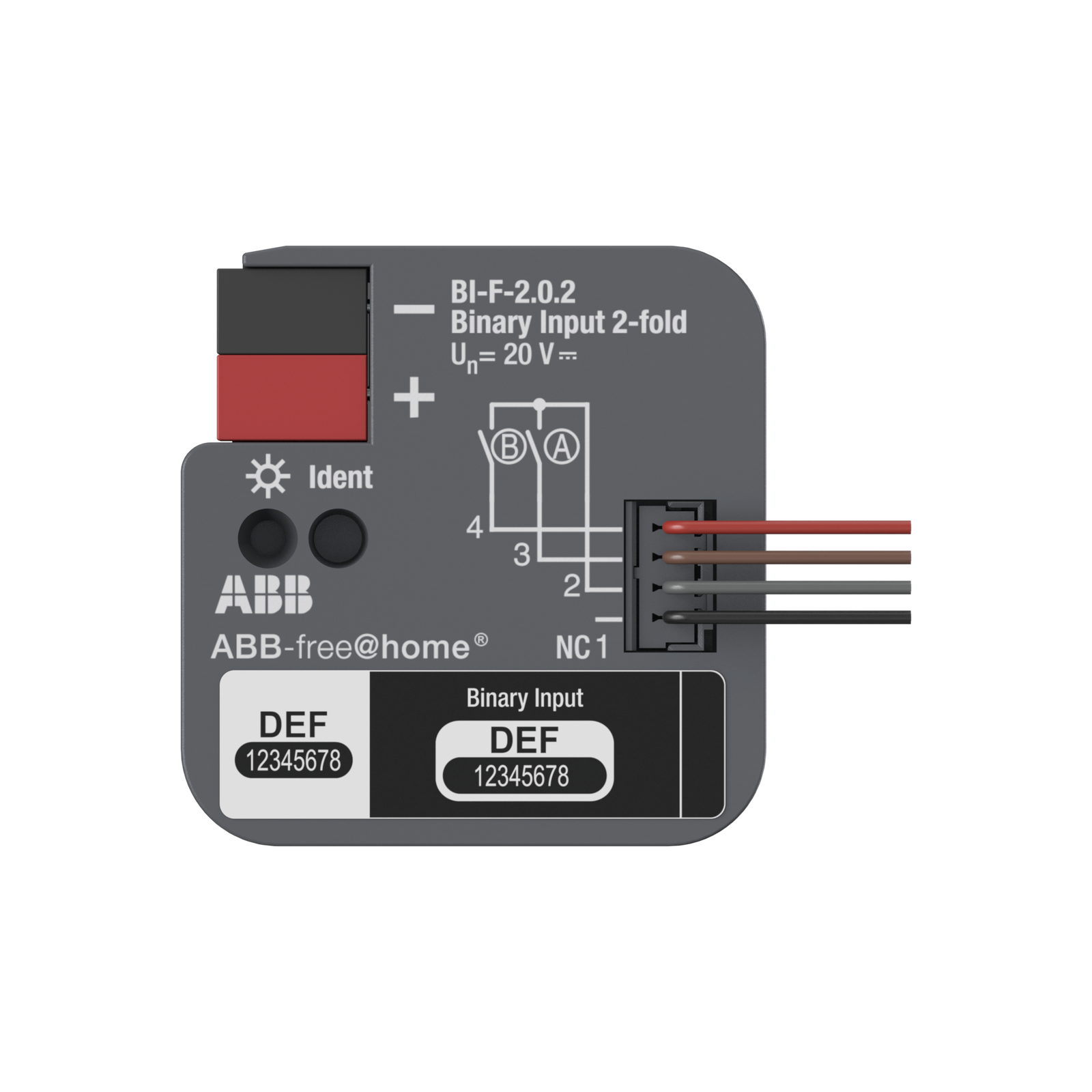 BI-F-2.0.2 Binary Input, 2-fold, FM – Immagine 2 di 3