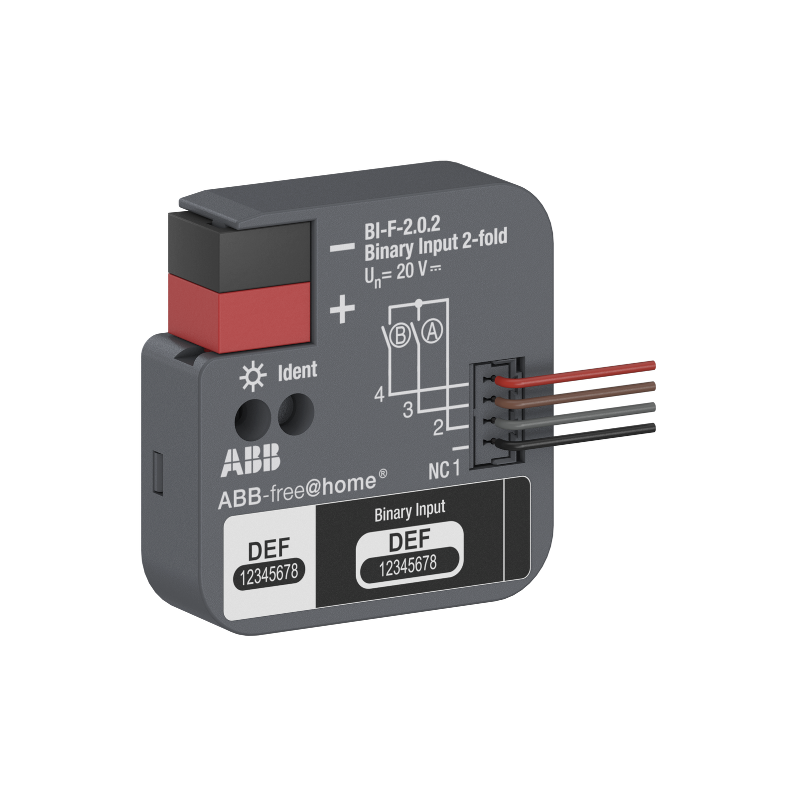 BI-F-2.0.2 Binary Input, 2-fold, FM
