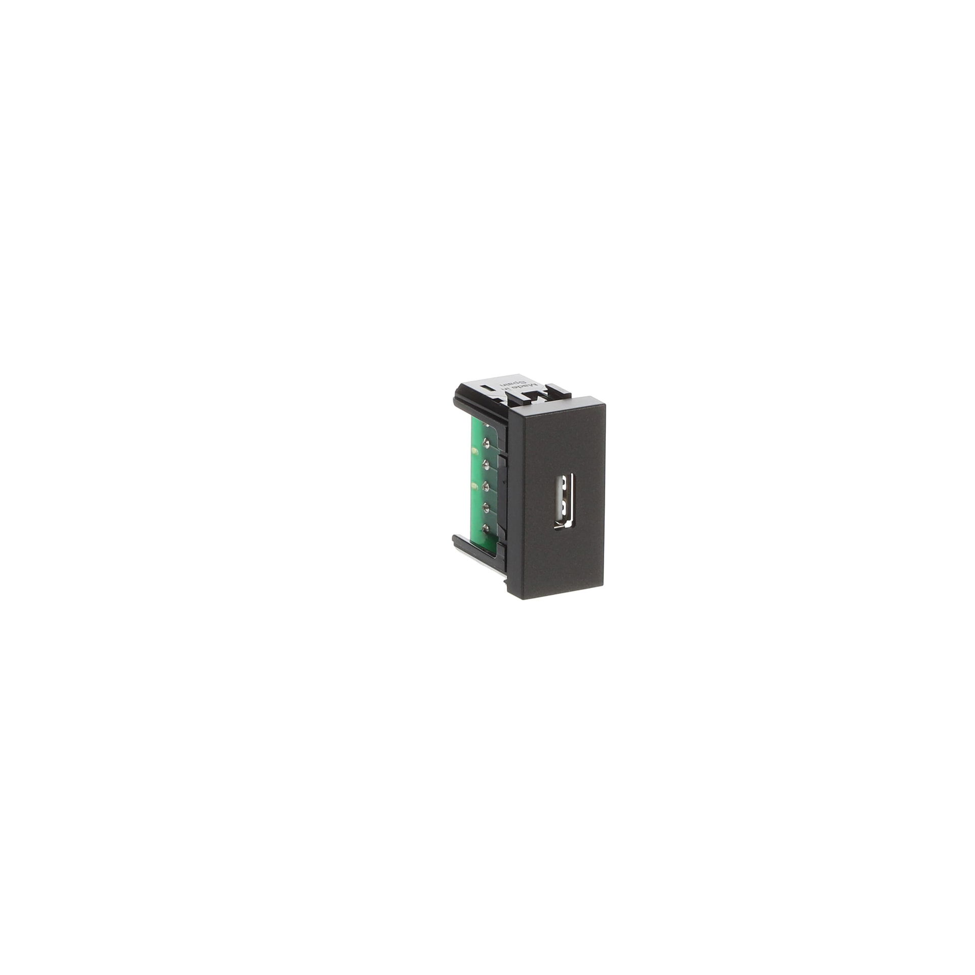 Presa USB Usb 1 gang Antracite - Zenit – Immagine 2 di 3