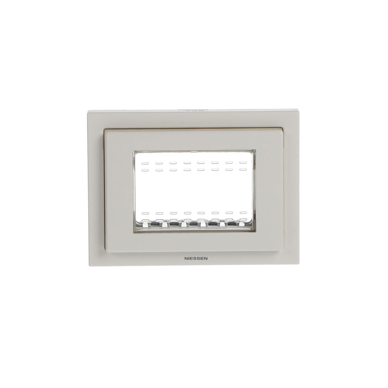 Placca 3 moduli IP55 with Hinged Lid 1-gang Bianco - Zenit Waterproof – Immagine 2 di 3