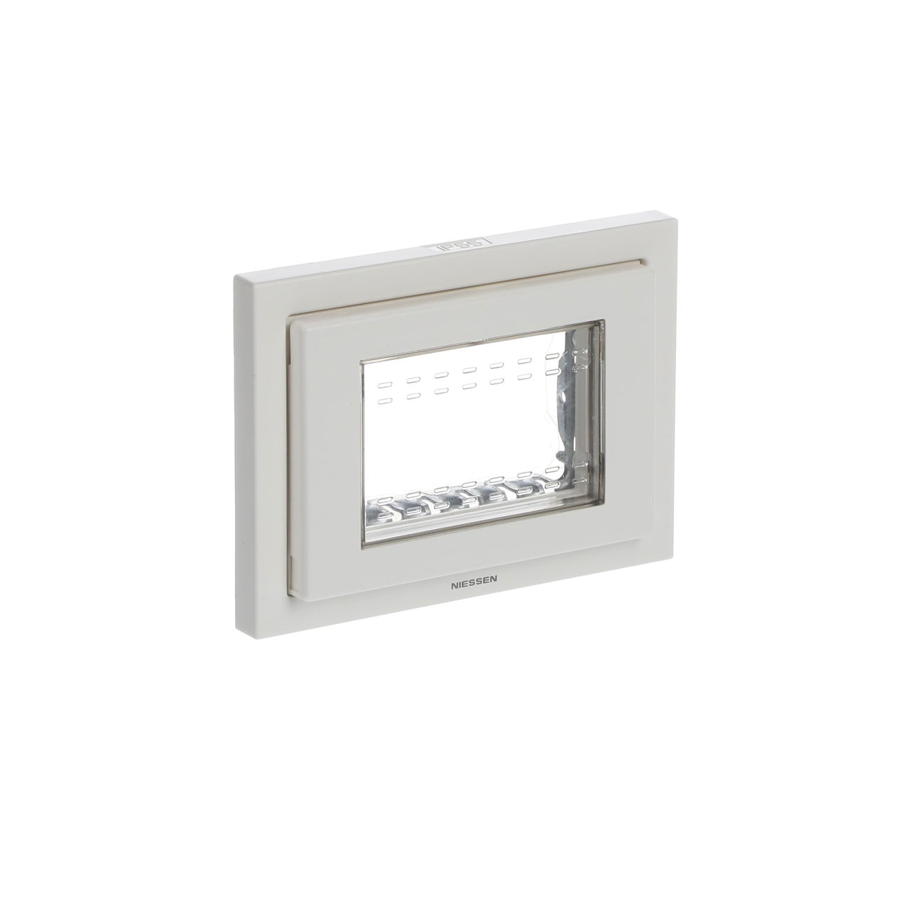 Placca 3 moduli IP55 with Hinged Lid 1-gang Bianco - Zenit Waterproof