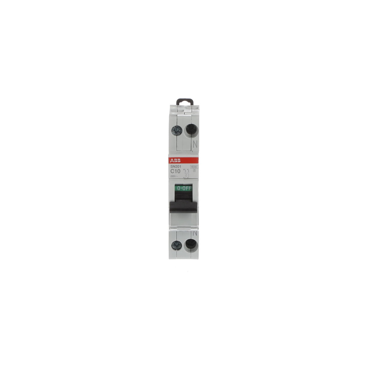 SN201  - C10 -  6kA Curva C 10A - SN201 - 1P+N - 10 A - C - (230 V) 6 kA – Immagine 2 di 3