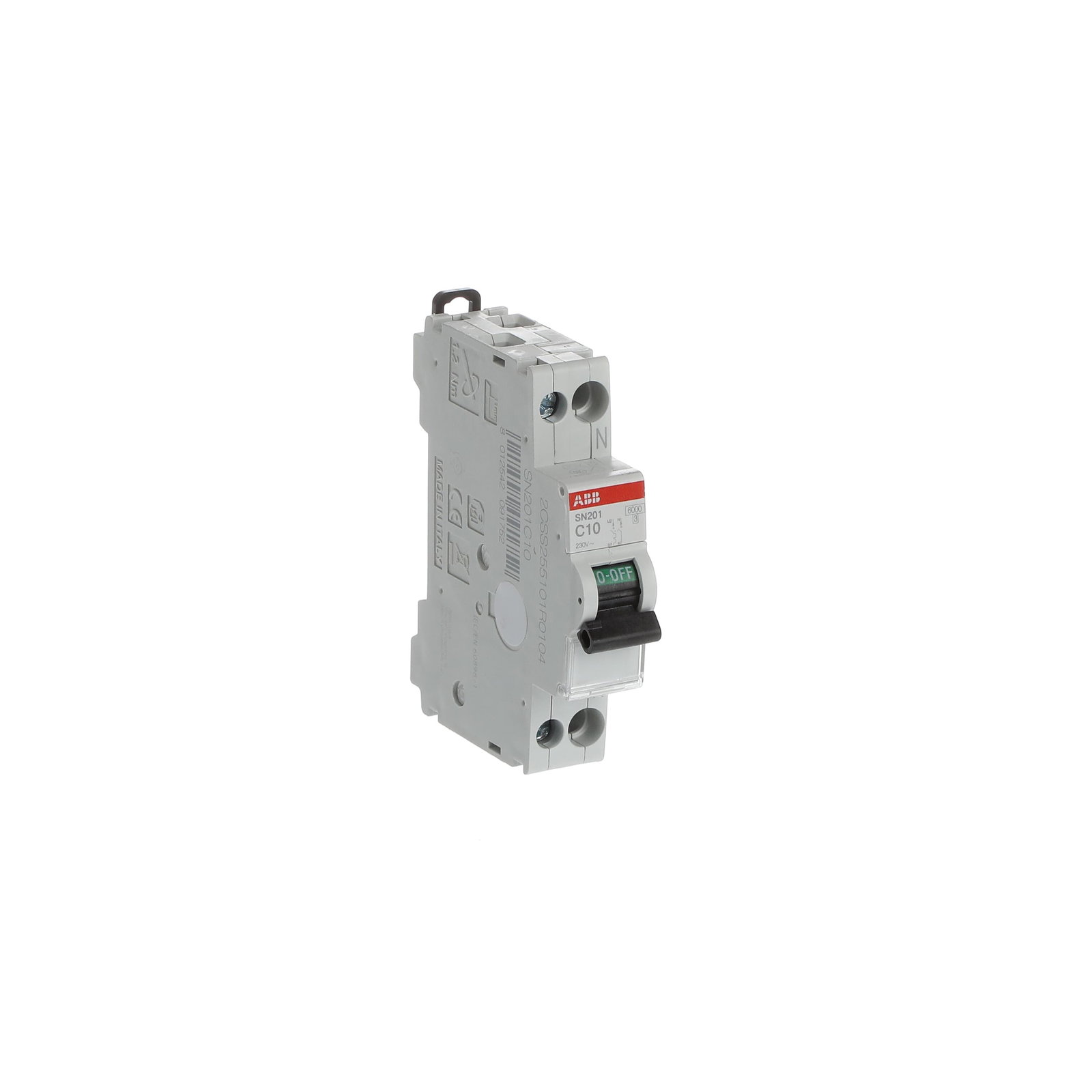 SN201  - C10 -  6kA Curva C 10A - SN201 - 1P+N - 10 A - C - (230 V) 6 kA – Immagine 3 di 3
