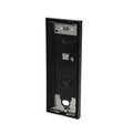 SCATOLA DA PARETE NERA 4X1 41384S-B, 1/4, Nero
