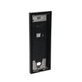 SCATOLA DA PARETE NERA 4X1 41384S-B, 1/4, Nero