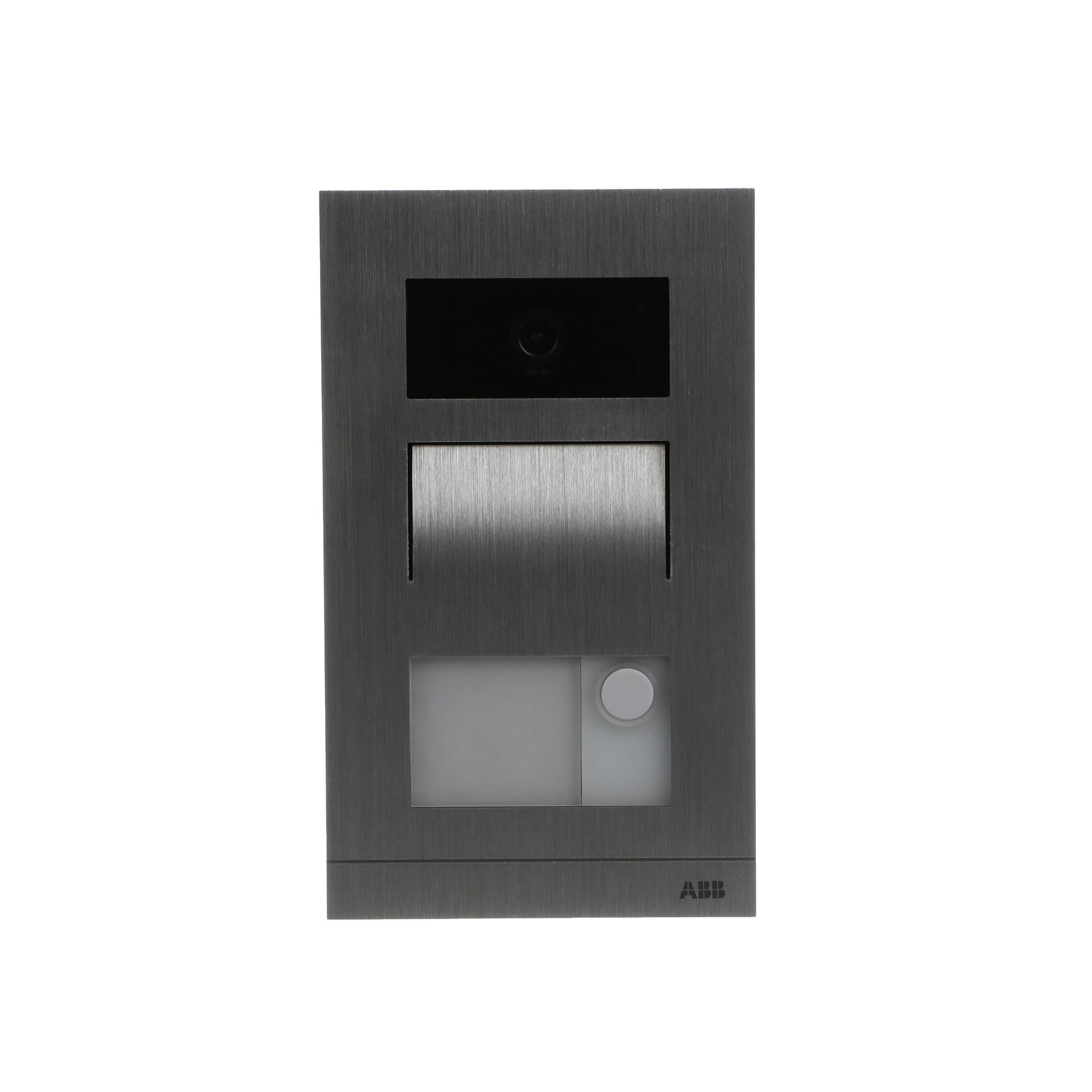 PE mini 1P parete, 1 button(s), Argento – Immagine 2 di 4
