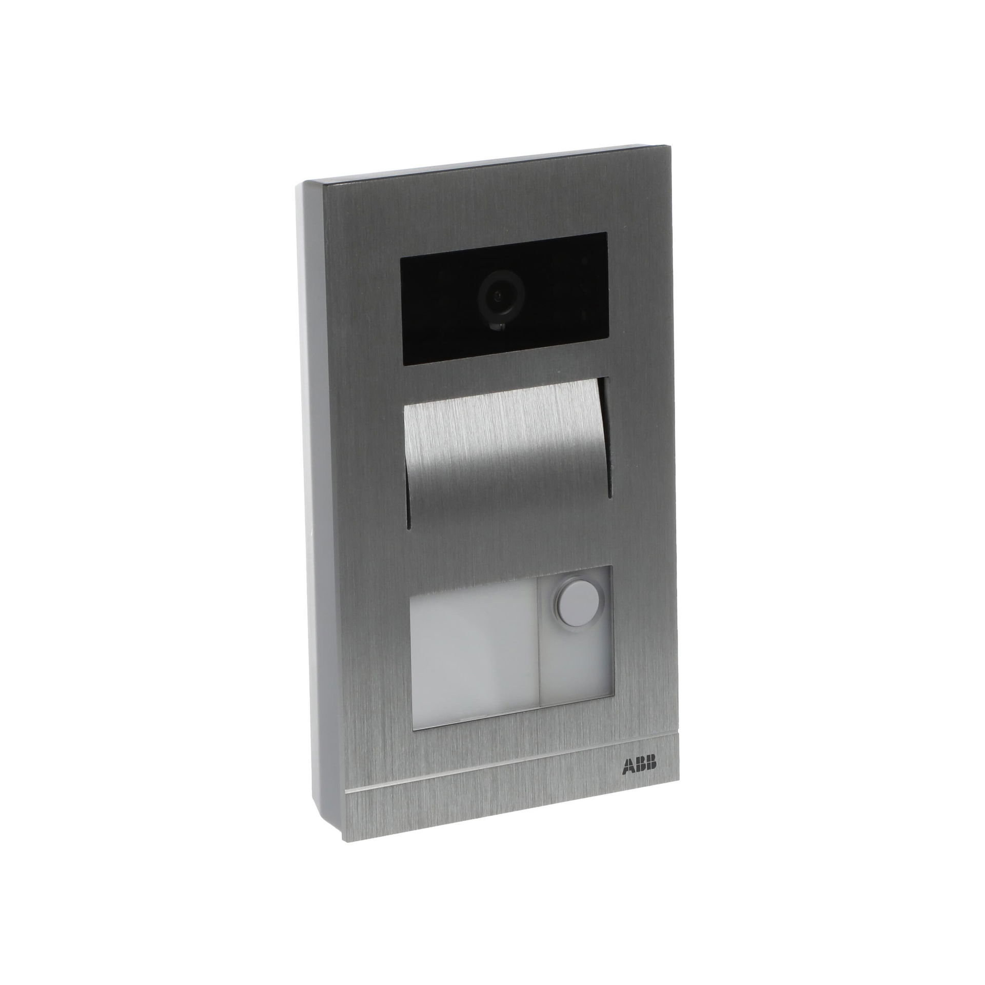 PE mini 1P parete, 1 button(s), Argento – Immagine 3 di 4