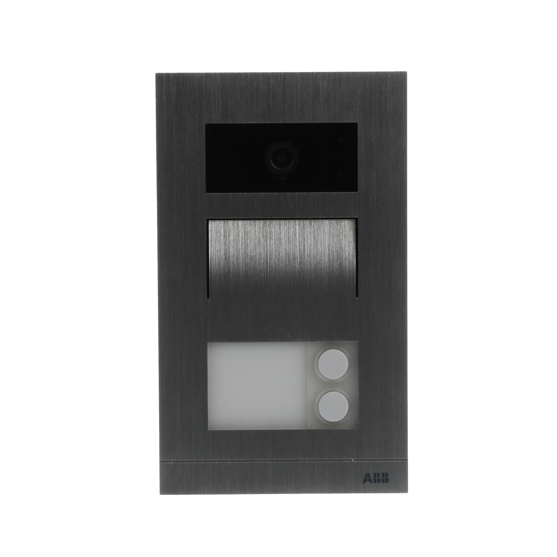 PE mini 2P parete, 2 button(s), Argento – Immagine 2 di 3